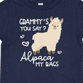 thumbnail image 4 of Inktastic Grammy's You Say Alpaca My Bags Boys or Girls Baby T-Shirt, 4 of 5