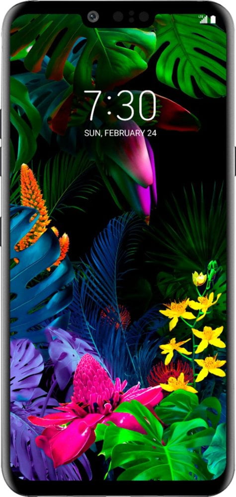 Lg G8 Thinq G820q 128gb Gsm Unlocked Phone Aurora Black Used Walmart Com