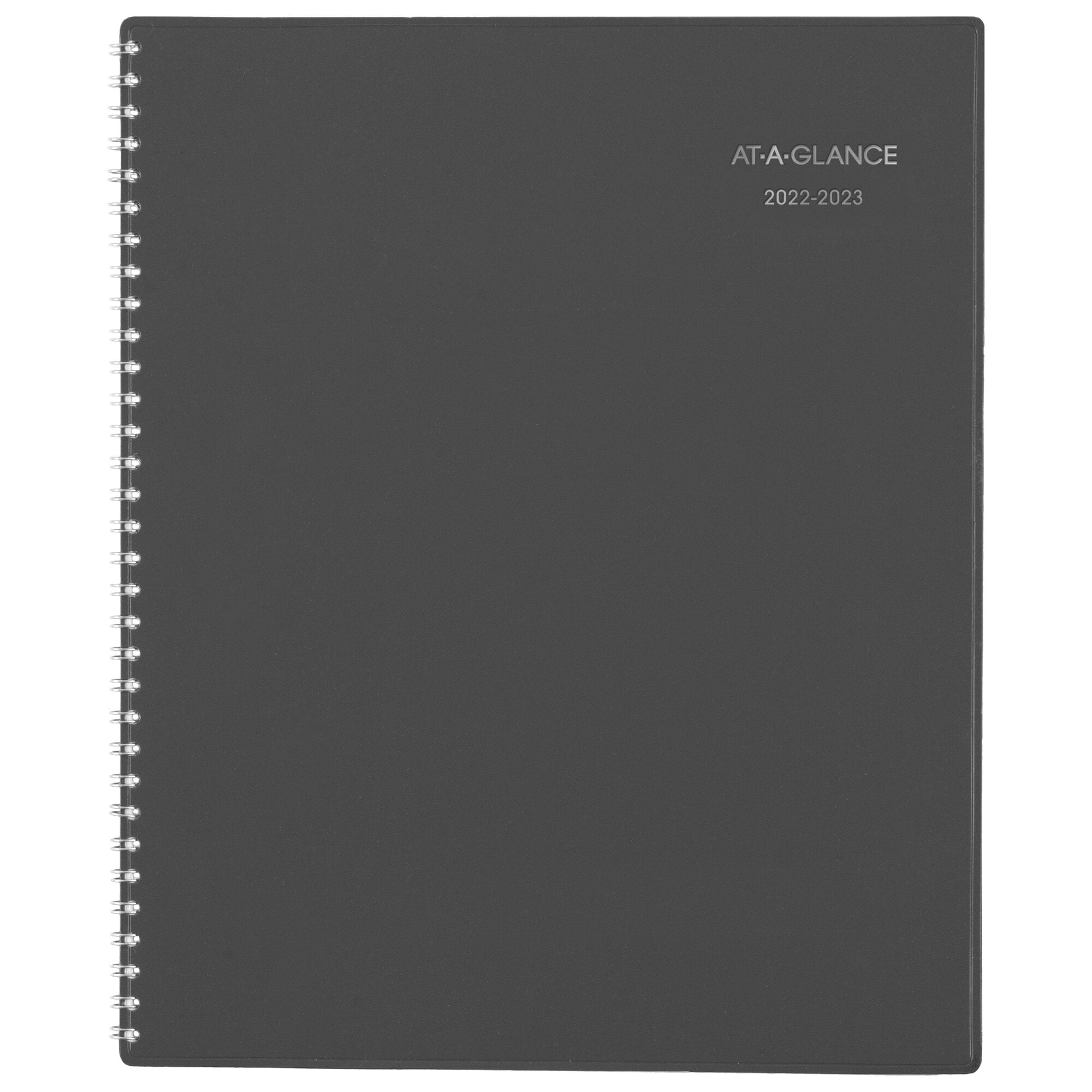 AT-A-GLANCE DayMinder Academic 2022-2023 Weekly Monthly Appointment Book Planner, Charcoal, Large, 8 1/2' x 11'