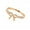 Gold, variant on Korean Jewelry Crystal Bow Ring GD