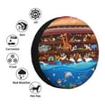 thumbnail image 4 of Fotbe Animals On Noah's Ark2 Funda de Llanta de Repuesto con Estampado, Engrosada, Ajuste Universal para Jeep, Remolque, RV, SUV, Camión-16 inch, 4 of 6