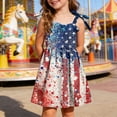 thumbnail image 2 of felwors Girls July 4th Dress Red White Blue Toddler Patriotic Outfit American Sundress 1-6 Years(Light Blue,4-5 Years), 2 of 5
