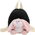 thumbnail image 4 of gcong Adorable Cartoon Bunny Backpack Lightweight School Bag For Toddler Daily Use Outdoor Travel Black, 4 of 4