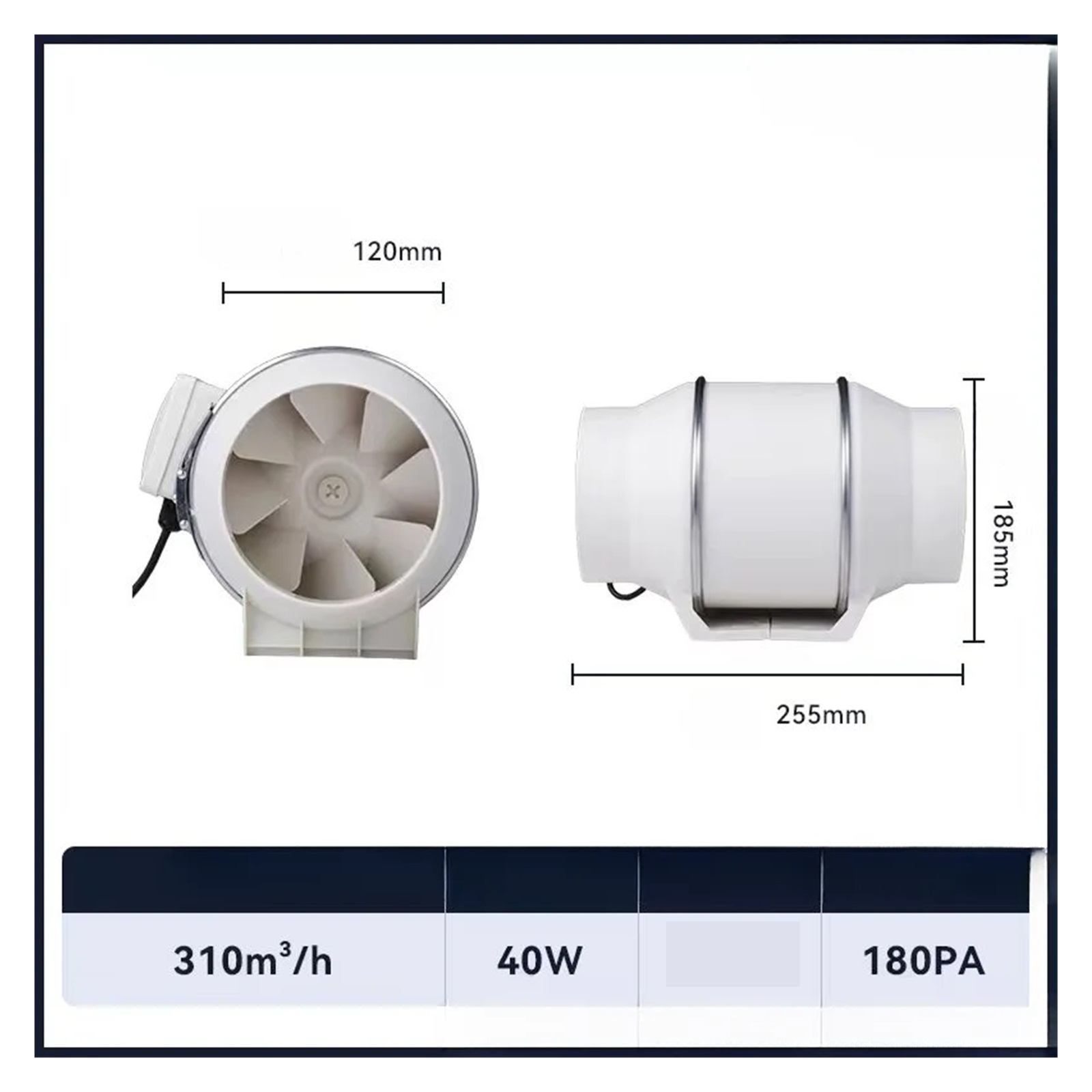 Duct round 3 inch 4 inch 5 inch 6 inch 8 inch exhaust ventilation fan kitchen household extractor fan bathroom exhaust fan ,Easy Installation