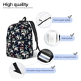 thumbnail image 3 of Saiise Sac à Dos pour Ordinateur Portable Imprimé Requins - Bretelles Réglables, Résistant à l'Eau, Grande Capacité, Design Élégant, Unisexe pour École, Bureau, Voyage-Moyen, 3 of 5