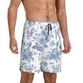 thumbnail image 2 of Sikiie Rose Flowers Mens Pajama Shorts, Lightweight Lounge Pant with Pockets Soft Sleep Pj Shorts for MenXX-Large, 2 of 6