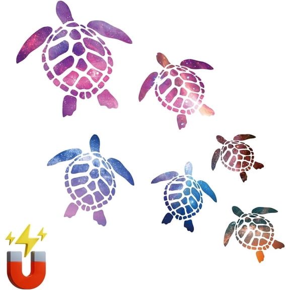 Magnetic Turtle Cruise Door Decorations, 6 Pcs Cruise Door Magnets