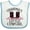 White and Blue, variant on Inktastic Grandma Little Cowgirl Baby Clothes Girls Baby Bib