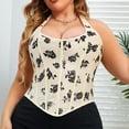 thumbnail image 4 of Body Shaper for Women Tummy Control, Summer Clearance Women's Casual Shapeware Suspender V-neck Sleeveless Casual Vest Top Corset Body Shaping Garment Waist Corset Shapewear, 4 of 5