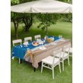 thumbnail image 4 of Outdoor Tablecloth with Umbrella Hole for Patio/Picnic/Party/Camping, Coastal Starfish Waterproof Table Cloth Rectangle Table Cover Washable, Beach Ocean Nautical Wooden Grain (52"x 70"), 4 of 8