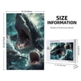 thumbnail image 4 of Naloa Wave Ocean Animal Shark Custom Puzzles Personalized Puzzle 1000 Pieces from Photo Custom Jigsaw Puzzle for Wedding, Graduation, (29.5×19.7in, Vertical), 4 of 9