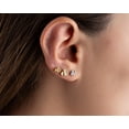 thumbnail image 5 of 18G Titanium Flat Back Push in Bee Labret Stud Earrings, Threadless Tragus Stud Helix Stud Cartilage Earring, Nap Earring (1 Pair), 5 of 8