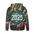 thumbnail image 4 of Sudadera con capucha para hombre, estilo casual, con cuello redondo, estampado, manga larga, blusa de poliéster, 4 of 5