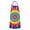 Rainbow Tie Dye, variant on Blue White Tie Dye Mandala Pattern Apron-Garden Aprons for Women with Pockets-Cotton Linen Waterproof Kitchen Cooking Gardening Aprons Adjustable for Kitchen,Cooking,BBQ and Salon 33x27 Inch