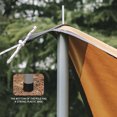 thumbnail image 2 of Postes de toldo de lona para refugio de playa, 2 uds./8 secciones, con bolsa de almacenamiento, ajustable, 2,1 M, 2 of 7