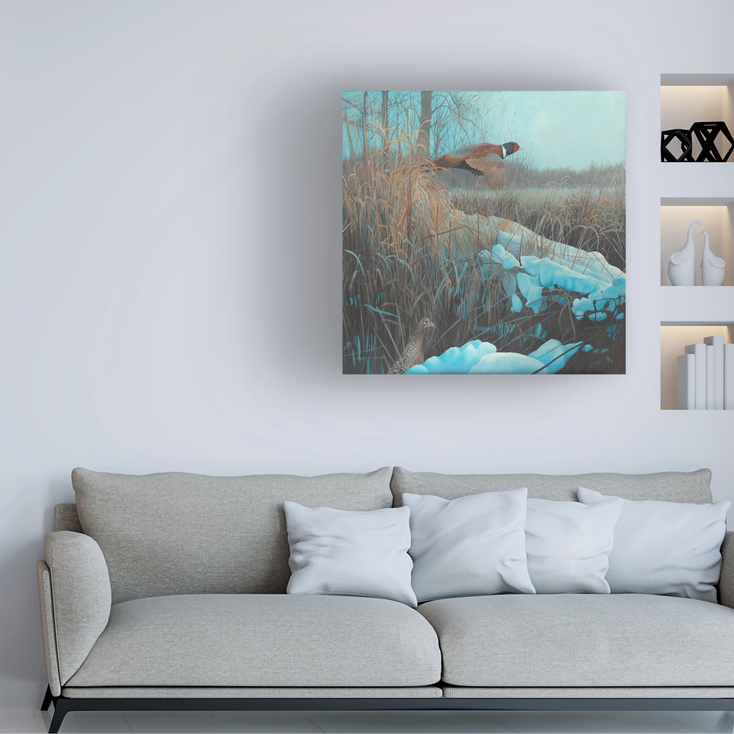 Trademark Fine Art 'Pheasant Acrylic 067' Canvas Art by Rusty Frentner