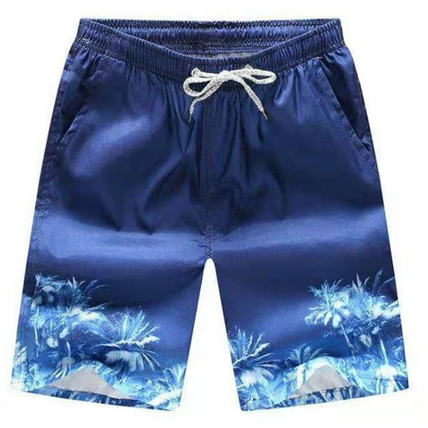 Shorts de playa para nadar, de secado rápido, transpirables, con estampado floral llamativo, para surfear, para deportes acuáticos, ligeros y de secado rápido, ideales para la playa.