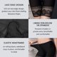 thumbnail image 4 of Pantalones cortos de mujer ZHAOCHENG Pantalones de seguridad de encaje elástico negro paquete de 3, 4 of 5