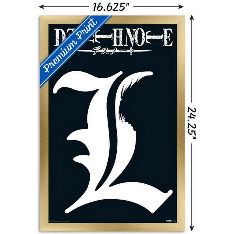 デスノート　L ポスター Death Note - L Symbol Wall Poster, 14.725