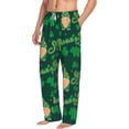 thumbnail image 3 of Kdxio St Patrick's Day9 Print Men's Sleep Pajama Pant Lounge Pants with Pockets, 3 of 8