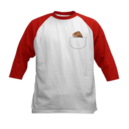 CafePress - Hamster Pocket Pal Kids Baseball Jersey - Kids Cotton Baseball Jersey, 3/4 Sleeve Shirt