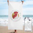 thumbnail image 1 of Toalla de playa con fluidez en idioma de las aves Toallas de baño de microfibra Manta de playa suave para desfiles Natación Yoga Mujeres Hombres, 1 of 4