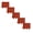 Brick Red, variant on 1Pcs Garden Fence Border, Plastic Lawn Edging and Tree Ring Barrier for Landscaping, Decorative Yard Edge for Grass, Stones, Flower Beds or Pathways, Durable Outdoor Design,Grey