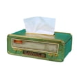thumbnail image 3 of WeiLaiKeQi Radio Shaped Tissue Box Cover Cute Napkin Case for Restaurant Hotel Bathroom Gold, 3 of 9
