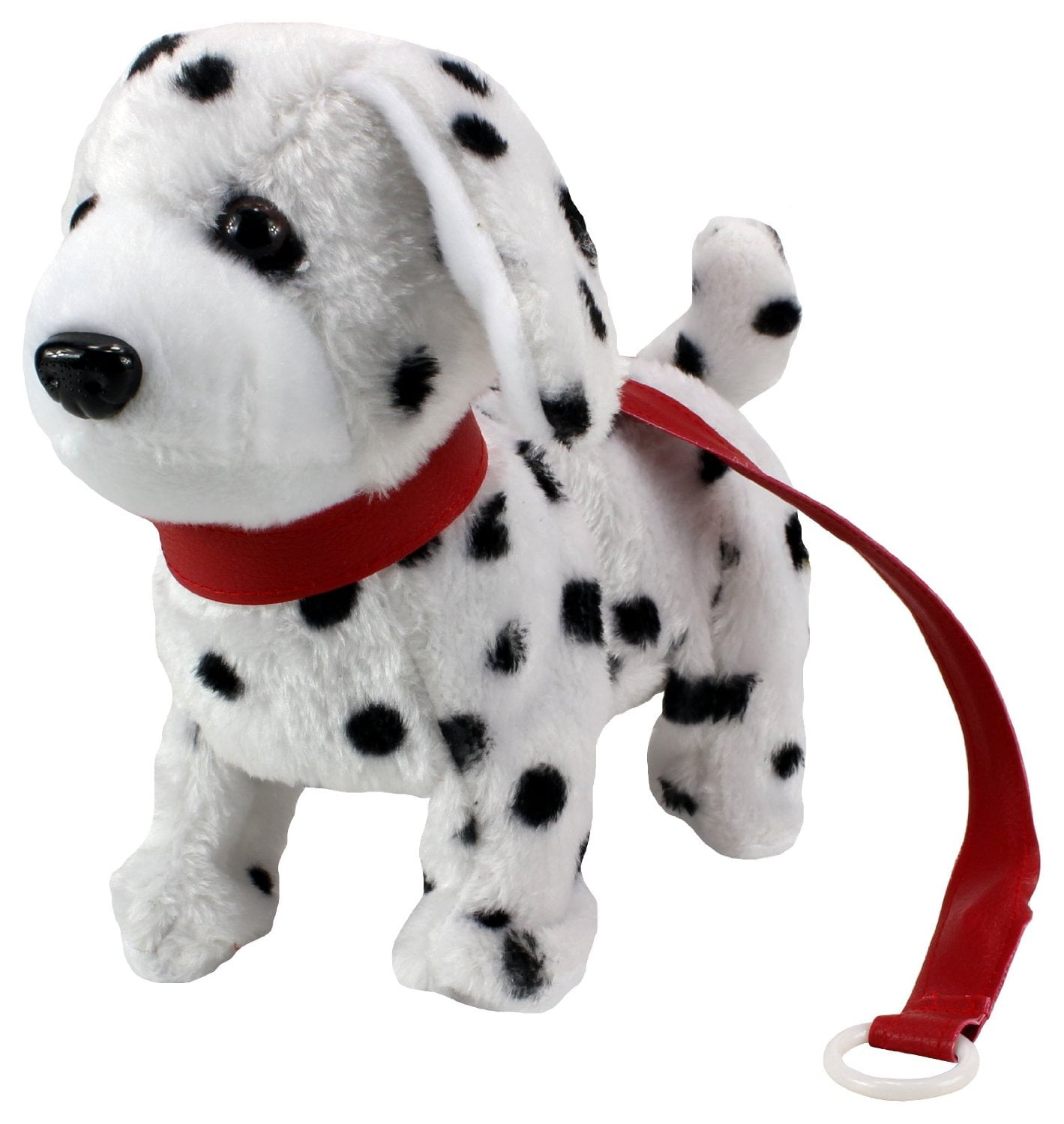 Battery Operated Dalmatian Dog Plush Stuffed Animal Walking Kids Toy Xmas Gift 