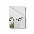 thumbnail image 2 of Almond Blossom Soft Flannel Fleece Blanket, Hand Drawn Almond Blossom on a Branch with Leaves Garden Growth, Cozy Plush for Indoor and Outdoor Use, 50" x 70", Pale Pink Green Brown, by Ambesonne, 2 of 6