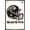 Bronze Framed Version, variant on NFL Baltimore Ravens - Drip Helmet 20 Wall Poster with Push Pins, 14.725" x 22.375"
