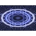 thumbnail image 1 of Ahgly Company Machine Washable Indoor Rectangle Transitional Medium Slate Blue Area Rugs, 5' x 8', 1 of 7