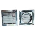 thumbnail image 3 of 100/150Mm Stainless Steel Movable Square Vents External Wall Rain Cap, 3 of 9