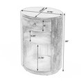 thumbnail image 3 of Butler Specialty Transitional Carnolitta Mango Wood End Table in Dark Brown, 3 of 9