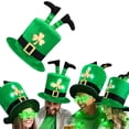 thumbnail image 2 of 2PC St. Patrick'S Day Hat With Shamrock Design, Fabric Material And Party Accessory For Costume, Parade And Festive Wear, 13.78X11.81In, 0.22Lb, 2 of 7