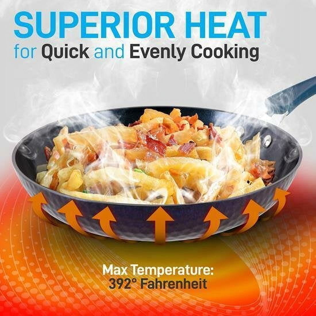 NutriChef 11'' Large Fry Pan - Non-Stick High-Qualified Kitchen Cookware