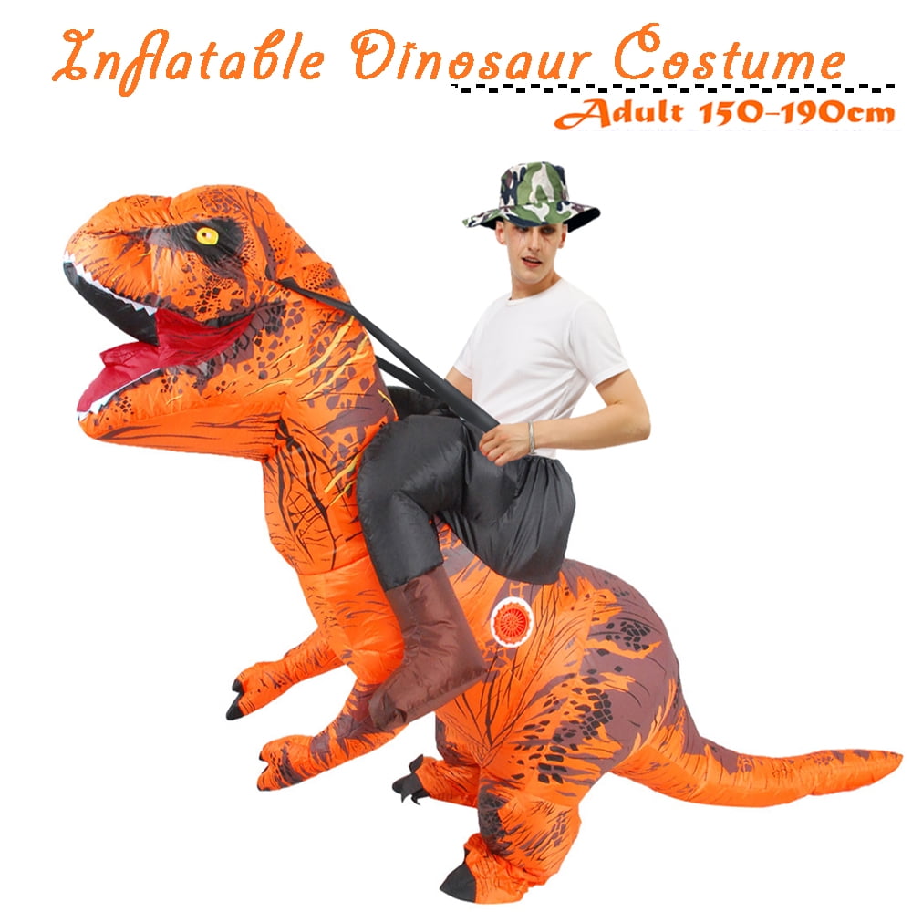 UK Unisex Dinosaur Inflatable Halloween Party Costume Fancy Dress Suit Gift 