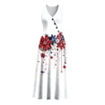thumbnail image 5 of VBVC Women's Floral V-Neck Sleeveless Maxi Dress,Button Detail Loose Flowy Dress For Women,Ladies' Casual Patriotic Summer Sundress with Pockets,Multicolor,S-3XL, 5 of 8
