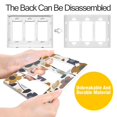 thumbnail image 4 of Yayeee Rocker Switch Wall Plate 1-Gang 4.6"x2.9" Home Decorative Outlet Cover, Colorful Floral, 4 of 6