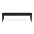 thumbnail image 4 of Lesro Lenox Steel Fabric 3-Seat Waiting Room Guest Bench in Charcoal/Open House Black, 4 of 5
