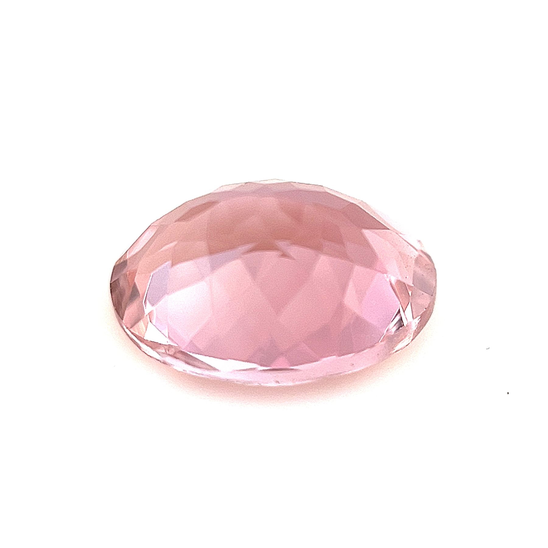 Certified Genuine 1 Carat Pink Tourmaline Oval Shape Mixed Cut 8x6 mm Loose Gemstone October Birthstone