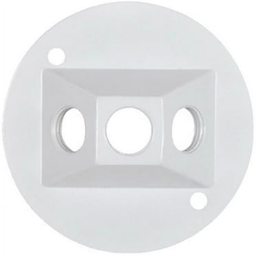 Hubbell Electrical RC-3-N-W Round Lampholder Cover- White