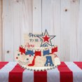 thumbnail image 3 of Huge Memorial Day Savings! Suncoda 4th of July Decorations, Patriotic Decorations Independence Day Wooden Ornaments, Hanging Ornaments for Tree or Tiered Tray Decorations, 3 of 4