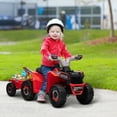 thumbnail image 2 of Aosom VTT Quad 6 V pour Enfants, Véhicule Électrique à Batterie pour Enfants - Rouge, 2 of 10