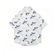 thumbnail image 4 of Yaoyar Men's Vibrant Hawaiian Print Short Sleeve Camp Collar Shirt Breathable Lightweight Summer Vacation Tee, 4 of 5