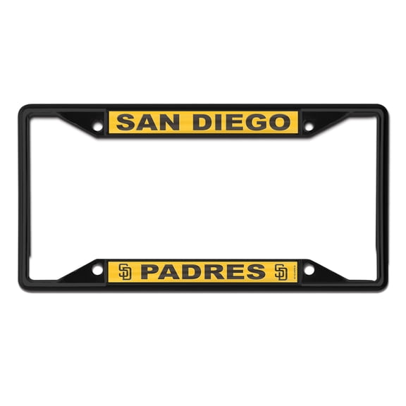 MLB San Diego Padres Team Colored Small Over Small License Plate Frame