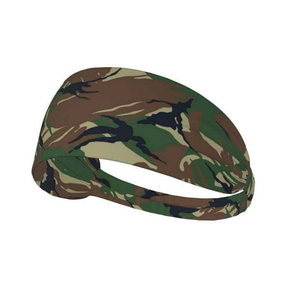 Unisex Camouflage Sweatband Sports Headband For Running Cycling Yoga Workout Stretchy Hairband