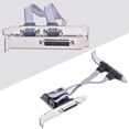 thumbnail image 1 of PCIE 2 DB9 RS232 Serial Ports 1 DB25 Parallel LPT Adapter Card Easy Connection  Linux DOS, 1 of 7