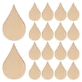 thumbnail image 1 of 50 discos de madera sin terminar en forma de lágrima para manualidades y decoración del hogar Rodajas de madera natural para pintar y decorar Beige, 1 of 7